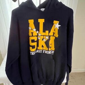 A Hoodie very nice does have a couple spots looks like bleach